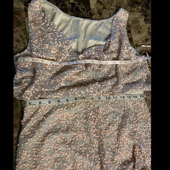 NEW Adrianna Papell sequin popover mermaid gown  Size 6 - Picture 5 of 9